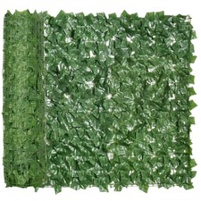 Outsunny Artificial Leaf Hedge Panel Garden Fence Privacy Screen on Roll 1m x 3m