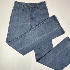 Vtg 70s Levi s 746 0917 Orange Tab Bell Bottom Blue Jeans Sz 28 W 33 L Read