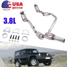 Epa Y-pipe Front Exhaust Catalytic Converter For Jeep Wrangler Jk 3.8l 2007-2009