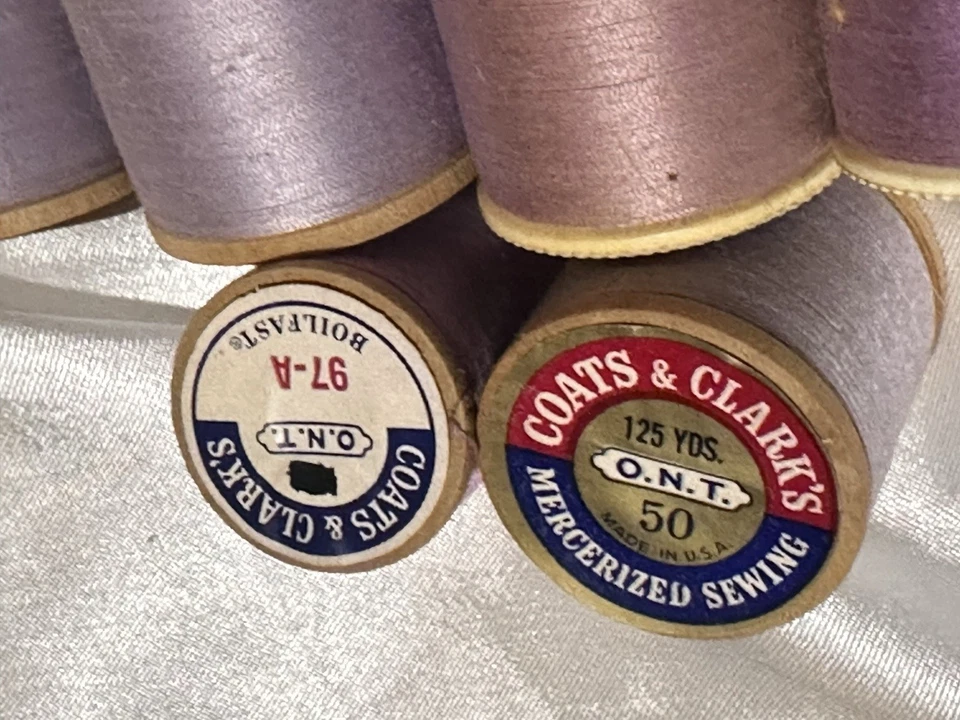 LOT of 12 Coats & Clark’s PURPLE #96 & #97-A Thread 300 Yd VARIOUS - Image 3 of 4