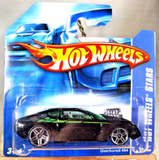 2007 Hot Wheels 89 Hot Wheels Stars OVERBORED 454 Black w/ChromePr5Sp ShortCard