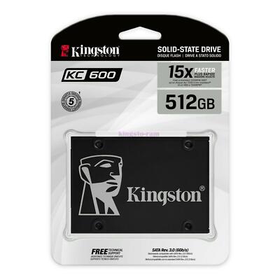 Kingston SSD KC600 512GB 2.5 Zoll SATA3 3D TLC NAND Für Desktop / Notebook