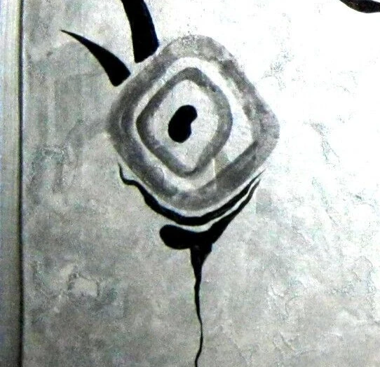 arte contemporáneo pintura abstracta minimalismo surrealismo pájaro paisaje negro por Foto 4 de 4