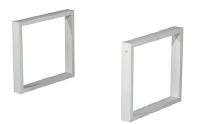 Wesco Tischkufe TG 75 800x100 x710 mm Edelstahloptik gebürstet Tisch Gestell