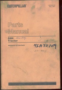 Caterpillar-D8H-Tractor-Parts-Manual-Book-UEG0315S-46A24433-to-Last-Built-1981