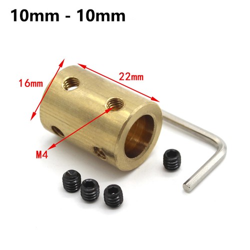 Conector de junta de eje de latón acoplador de mandíbula rígida eje de motor impresora 3D - Imagen 24 de 25