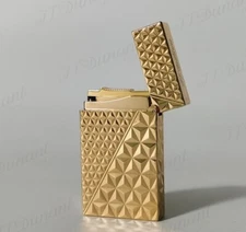 Luxury Retro  Cigarette  Bright Ping Sound  Gas Memorial DP Engraving Lighter