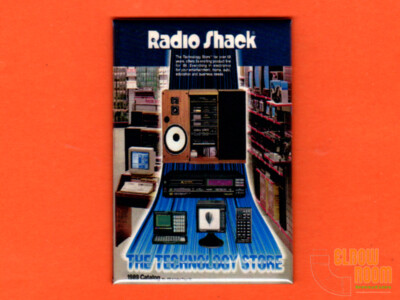 Radio Shack 1989 catalog cover 2x3'' fridge/locker magnet vintage catalog