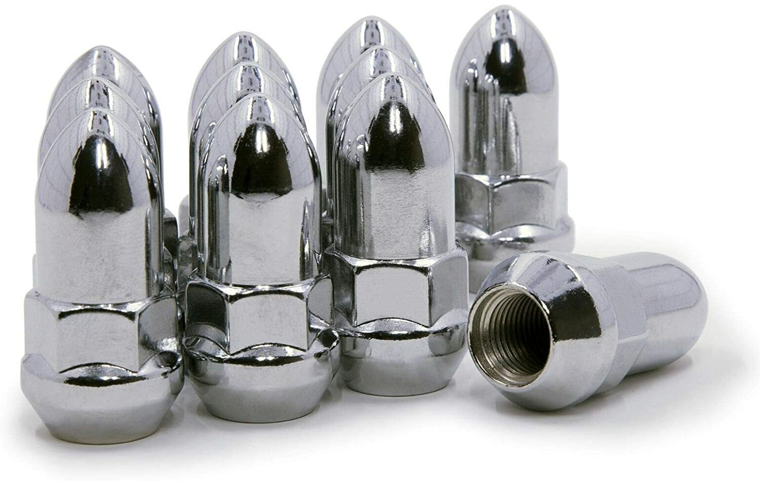 20pc Chrome Bullet Lug Nuts Bulge Acorn 3/4 Hex 7/1620 eBay