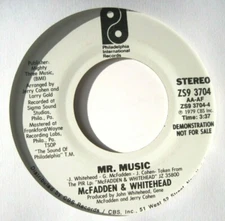 McFADDEN & WHITEHEAD * 45 * Mr. Music * 1979 * NEAR MINT * DJ PROMO Vinyl Press