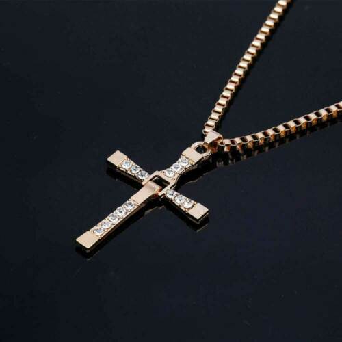 Collana con Croce da Uomo Domenic Toretto Fast and furious catena di Vin Diesel - Foto 2 di 3