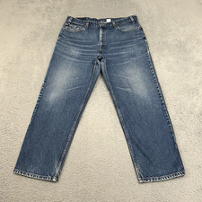Vintage Levis Jeans Mens 40x30 Blue Denim 550 Relaxed Medium Wash Faded 90s Work