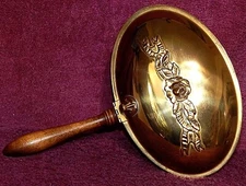 Wood Handle Brass Silent Butler Crumb Catcher