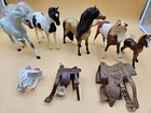 Breyer Painted Model Horse Collectible Mixed Lot Of 5 Stablemates Saddles