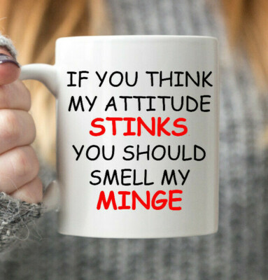 If you Think My Attitude Stinks You Should Smell My Minge - Lustiger Kaffeebecher