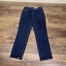 Carhartt Men's Jeans 2112 Cat 2 Size 34x34 Denim Dark Wash Fire Resistant Pants  