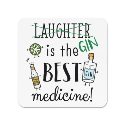 Lachen Gin ist die beste Medizin Kühlschrankmagnet - lustiger Witz