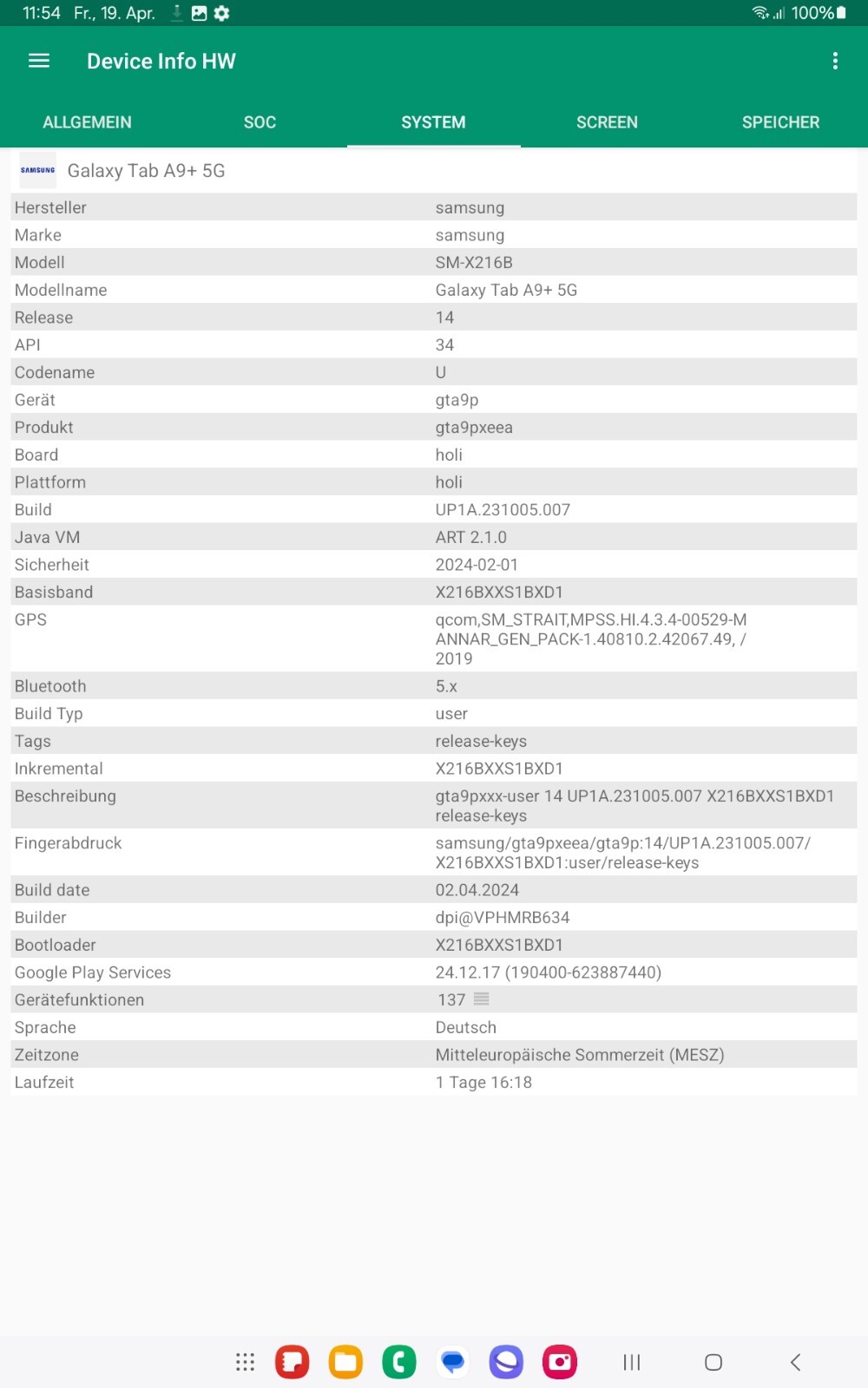 Samsung Galaxy Tab A9+ 5G SM-X216B 64GB +  64GB Extra + Bildschirmschutz - Bild 9 von 14