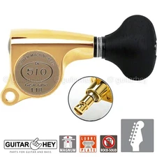 NEW Gotoh SGS510Z-ES5 MG MAGNUM Locking DSL 6 IN LINE Set 1:18 Right Handed GOLD