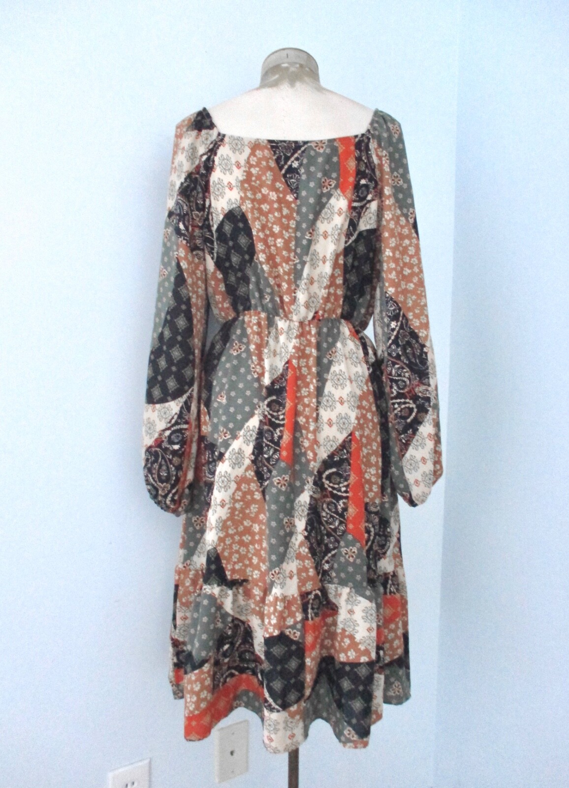 Haptics Holly Harper Patchwork Print Peasant Dres… - image 6