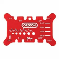 Oregon 556418 Chainsaw Bar and Chain Measuring Tool,Red
