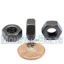 M8-1.25 Metric Hex Nuts, Class 10 Steel w/ Plain Finish DIN 934, Coarse Thread