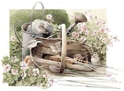 MARJOLEIN BASTIN " Garden Picnic " Signed Limited Edition Art Gift Present RARE