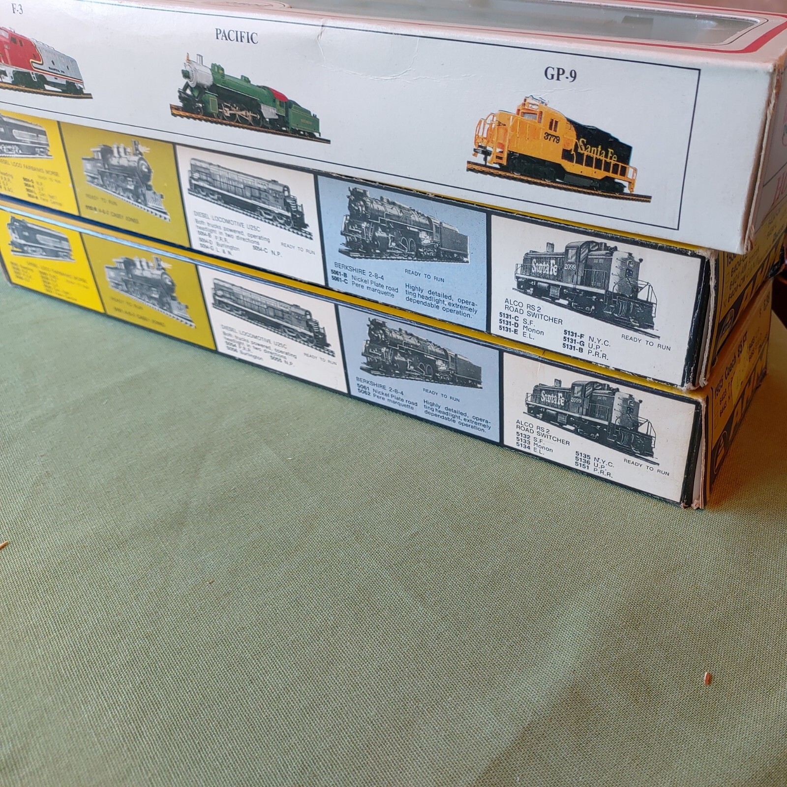 3pc lot vintage AHM Model Power HO Passenger Cars Coach Car B&O CW UP