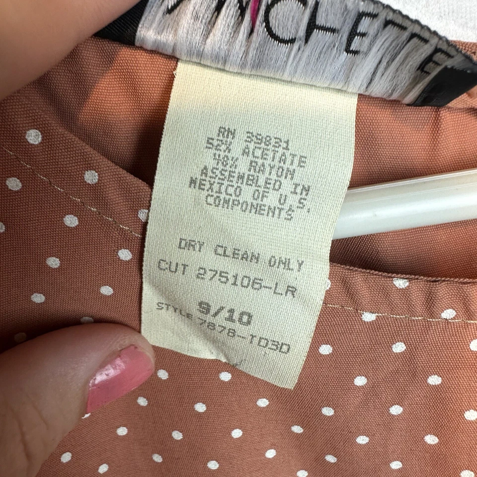 Vestido De Colección My Michelle Fit & Flare Para Mujer 9/10 Lunares Bonito Mujer Terracota Foto 2 de 4