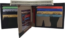 Swiss Marshall Men's RFID Blocking Premium Leather Bifold Multi-Card Compact...