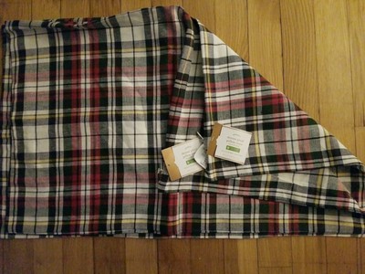 Pottery Barn Denver Plaid Lumbar Pillow Cover Set 2 16 X 26 Ebay
