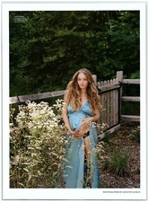 Carson Meyer Sexy Pin-Up Pregnant Lace Panty Flashing  magazine CLIPPING photo