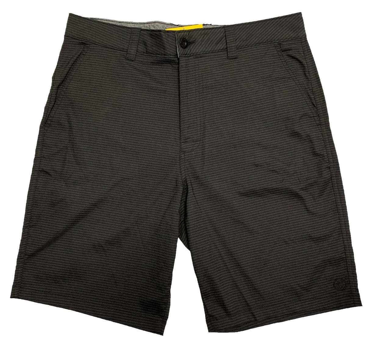 Hang Ten Men s Hybrid Shorts Meteorite Black with Black Stripes eBay
