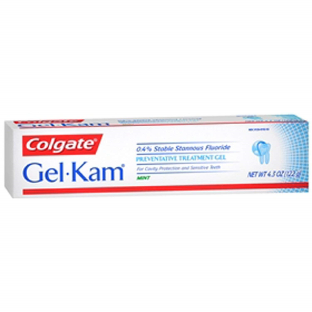 Gel Kam Fluoride Preventive Treatment Gel Mint Flavor 4 3 Oz Pack Of 