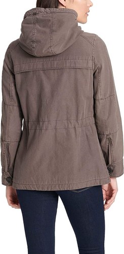 Levi's Women's Cotton Four Pocket Hooded Field Jacket - Gray - 1XL - Picture 4 of 7