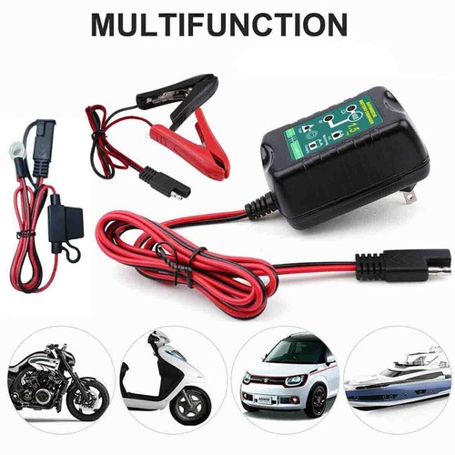 Portable 12V-6V Car Battery Maintainer Charger Auto Trickle Boat Motorcycl USA - Picture 2 of 11