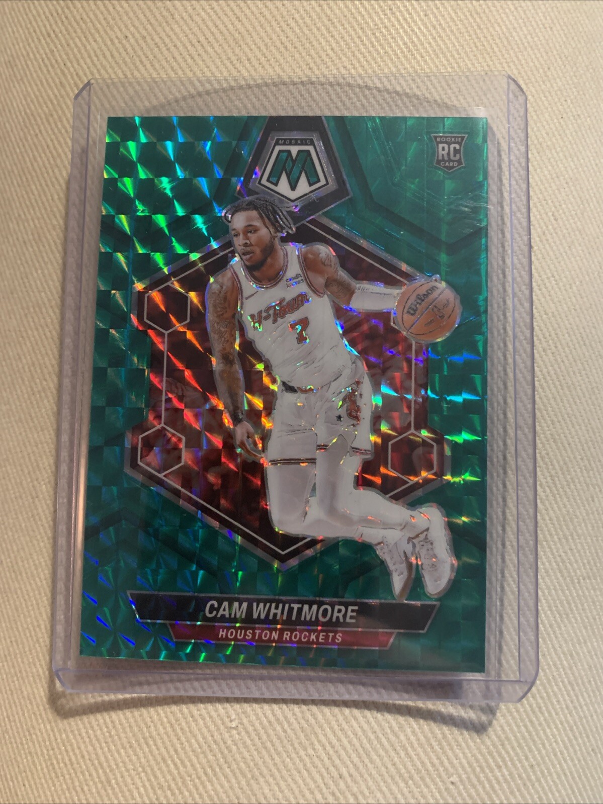 2023 Panini Mosaic Teal Mosaic #217 Cam Whitmore /75 Rookie Card