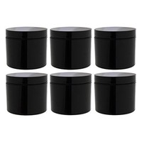 4 Oz Black Double Wall Plastic Jar With Airtight Lined Lid (pack Of 6) With +... on sale 4 Oz Black Double Wall Plastic Jar With Airtight Lined Lid (pack Of 6) With +... on sale