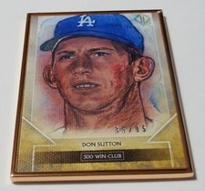 Don Sutton 2020 Topps Transcendent Framed Reproduction Art Sketch Card /95