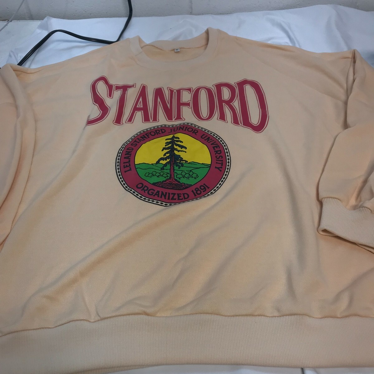 Leland Stanford Junior University Sweatshirt Faded X- Large XL