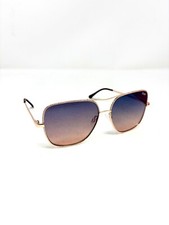Quay Rigid Gold Framed Polarized Aviator Sunglasses