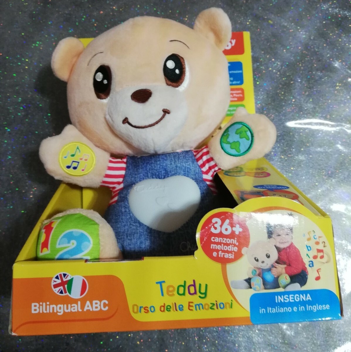 TEDDY ORSO DELLE EMOZIONI BILINGUE CONFEZIONE ORIGINALE