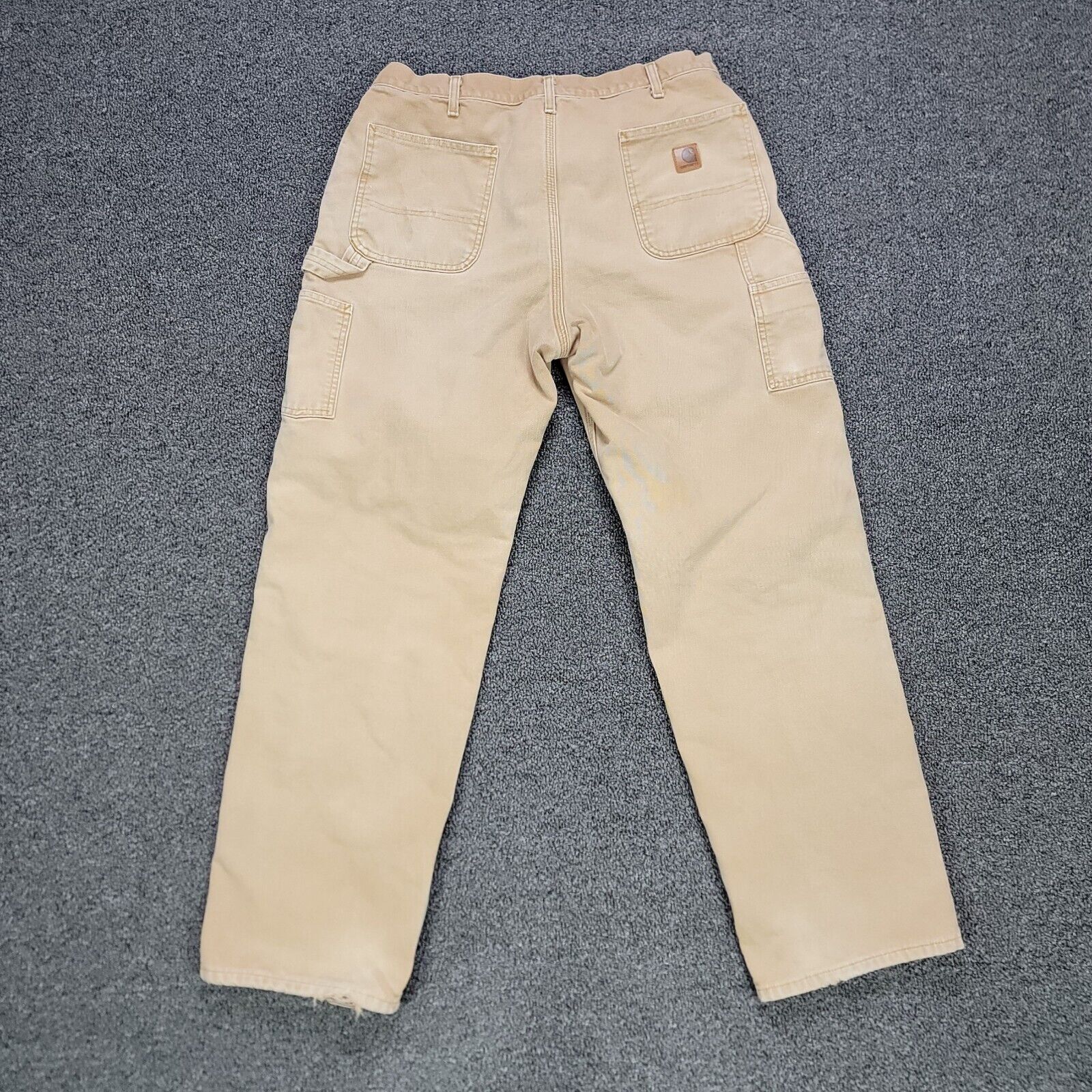 Carhartt Flannel Lined Pants Mens 38 x 34 Tan B11… - image 8