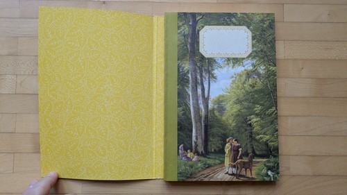 Illustriertes Notizheft A5: En forêt In the woods Wald Tiere Nostalgie Tagebuch - Bild 3 von 3