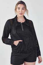 Fabletics Ziva Jacket Black Size M Us 6-8 Uk 10-12 Lf7 Qq 02