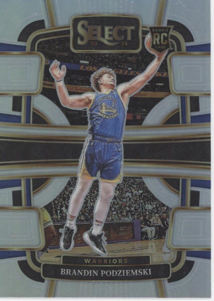 2023-24 Panini Select #93 Brandin Podziemski Silver Prizms