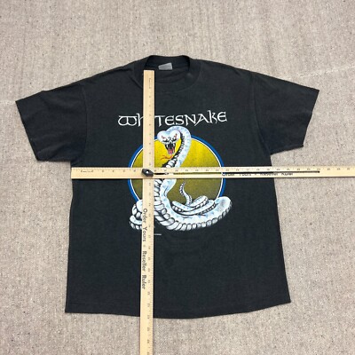 87年製·ビンテージ!ホワイトスネーク“アメリカツアー1987-88”　黒　L Vintage Whitesnake Shirt Mens Medium Black 1987 Tour | eBay