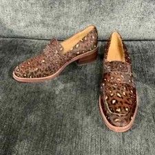 Madewell Pony Hair Cheetah Print Loafers Size 8.5