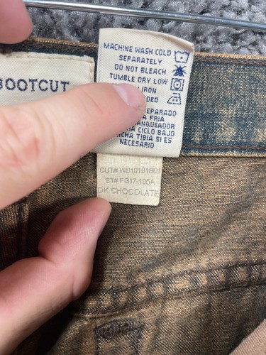 Vintage Faded Glory Bootcut Jeans Women 8 Rust Wash 100% Cotton Grunge Y2K - Picture 20 of 20