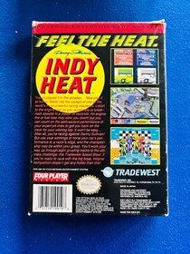 Danny Sullivan's Indy Heat NES Nintendo Box Manuale CIB Completo Inserti Promo